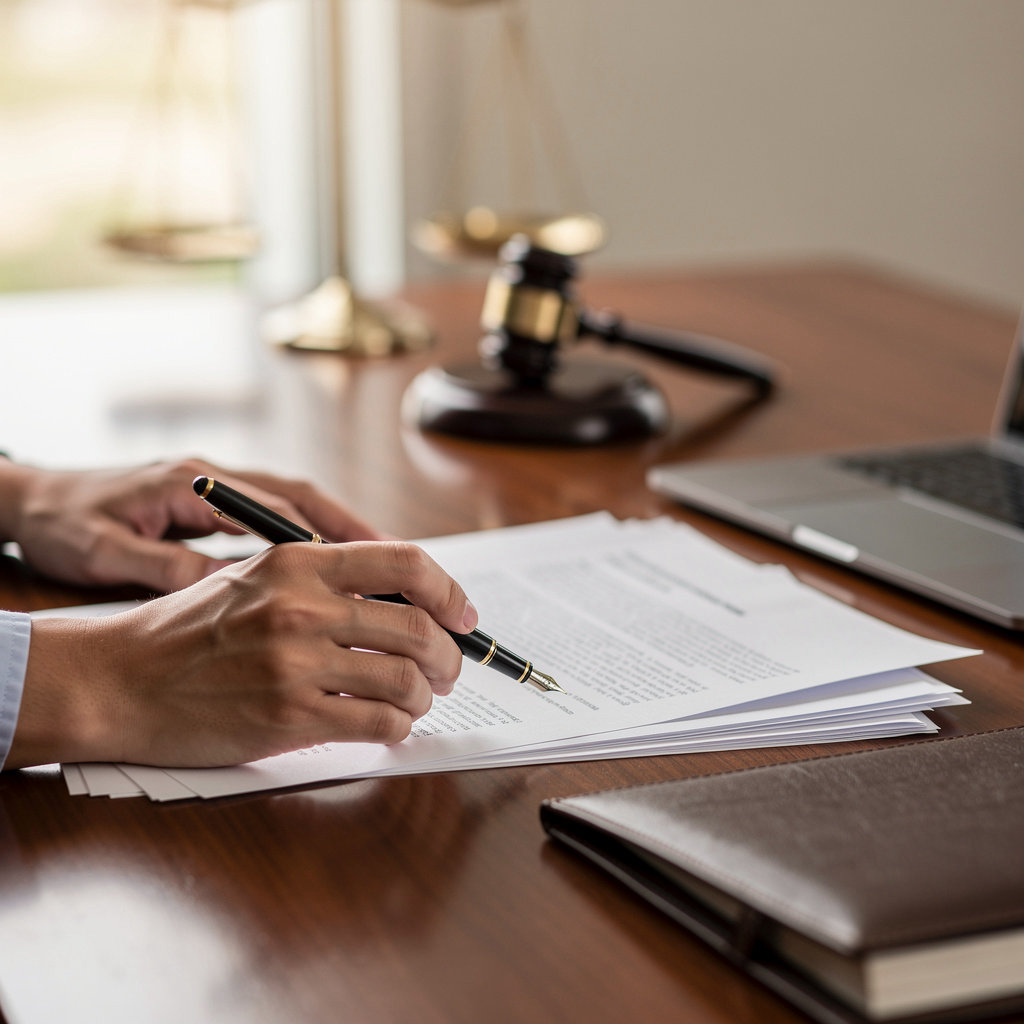 Krikorian & Associates legal team reviewing documents in their San Diego office, providing expert counsel for corporate and commercial law
